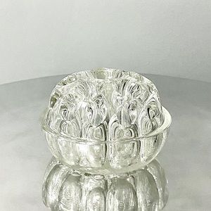 VMC Reims France vintage glass flower frog